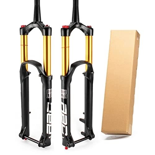 Mountain Bike Fork : Asiacreate 27.5 / 29 Inch Air Fork 1 1 / 8 Straight Tube 15x110 Mm Thru Axle Suspension Fork For Mountain Bike Rebound Adjust Manual Lockout Bike Front Fork (Size : 27.5in)