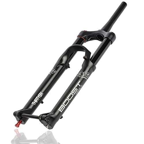 Mountain Bike Fork : Asiacreate 27.5 29er MTB Air Suspension Fork 1-1 / 2'' Downhill Thru Axle 110 * 15mm AM Mountain Bike Forks Rebound Adjustment 120MM Travel TRAIL Bicycle Part Accessory For 3.0 Tire