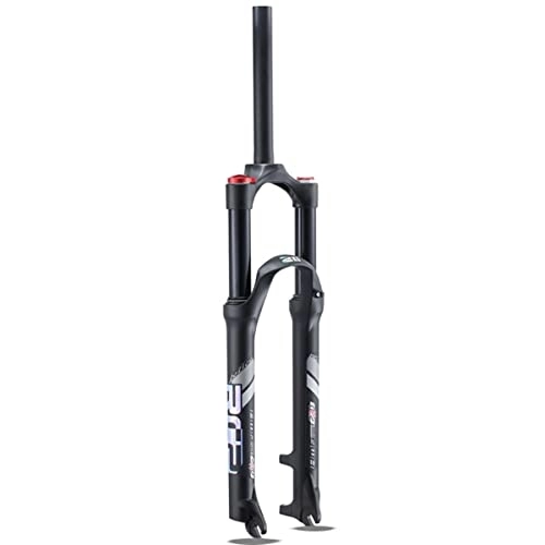 Mountain Bike Fork : Asiacreate MTB Air Fork 26 / 27 / 29 Inch 1-1 / 8 Suspension Fork 100mm Travel Mountain Bike Forks 9mm QR 28.6mm Straight Tube Crown Lockout Bicycle Front Fork (Size : 26'')