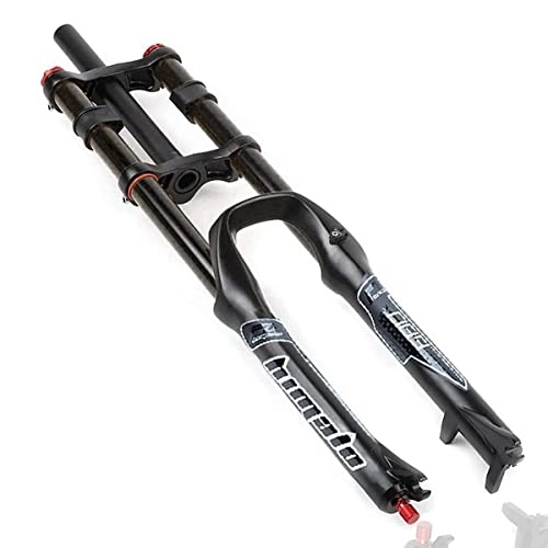 Mountain Bike Fork : Asiacreate MTB Air Suspension Fork 26 / 27.5 / 29 Inch Double Shoulder Control DH Bicycle Forks 1 1 / 8 Straight Tube QR 9mm Travel 130mm Manual Lockout Mountain Bike Forks (Color : Black, Size : 29inch)
