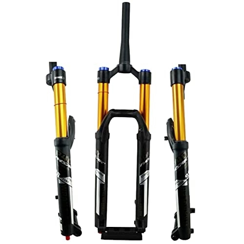 Mountain Bike Fork : Asiacreate MTB Air Suspension Fork 27.5 / 29 Inch 140mm Travel Thru Axle 15mm Air Fork Manual Lockout With Damping Straight / Tapered Steerer Mountain Bike Front Forks