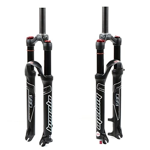 Mountain Bike Fork : Asiacreate MTB Fork Mountain Bike Suspension Fork 26 / 27.5 / 29 Inch Magnesium Alloy Air Mountain Bike Suspension Fork 1-1 / 8" Straight Tube Fit MTB Bicycle (Color : Shoulder control, Size : 27.5inch)
