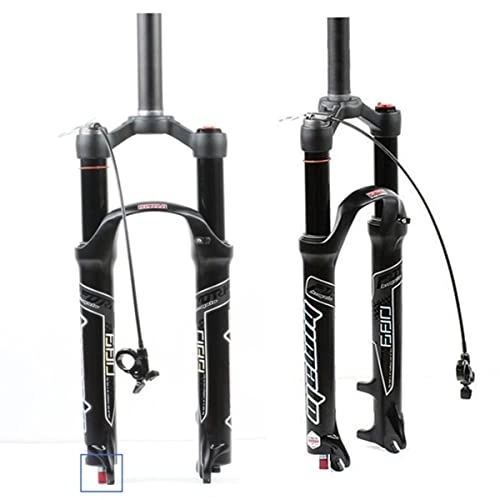 Mountain Bike Fork : Asiacreate MTB Fork Mountain Bike Suspension Fork 26 / 27.5 / 29 Inch Magnesium Alloy Air Mountain Bike Suspension Fork 1-1 / 8" Straight Tube Fit MTB Bicycle (Color : Wire control, Size : 27.5inch)