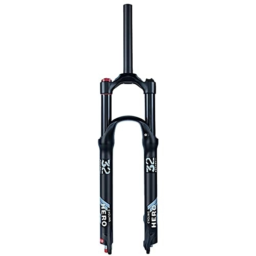 Mountain Bike Fork : Auoiuoy Bicycle Fork 26 27.5 29 Inch Suspension Fork MTB Mountain Bike Front Fork with Damping Adjustment, 120mm Travel 9mmQR, Tapered Line, A-26inch