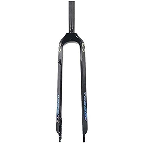 Mountain Bike Fork : Auoiuoy Bicycle fork, carbon fiber cycling suspension forks, road mountain cycling suspension fork, Black-27.5inch