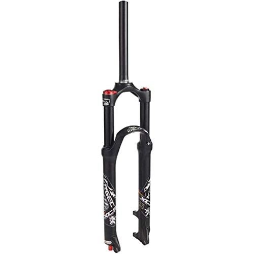 Mountain Bike Fork : Auoiuoy Bicycle Fork Suspension Fork 26 / 27.5 / 29 Inch, 1-1 / 8" Straight Alloy, Manual Lockout Mtb Air Forks - Black, A-26 / 27.5 / 29