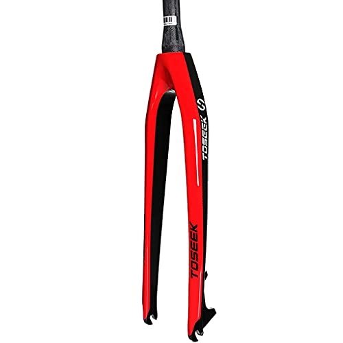 Mountain Bike Fork : Auoiuoy Bicycle Front Fork, 26 / 27.5 / 29 Inch Full Carbon Fiber MTB Bike Rigid Fork, Ultralight Bicycle Front Fork Disc Brake, B-26inch