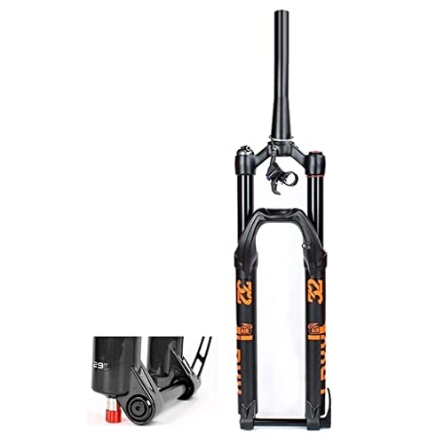 Mountain Bike Fork : AWJ Suspension Fork MTB conical 27.5 / 29 inches, Travel: 140 mm, air Fork Cushion Downhill, disc Brake, Remote Lock