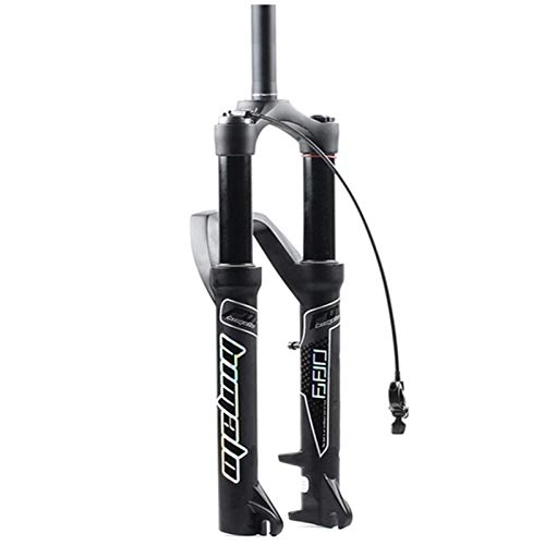 Mountain Bike Fork : BaiHogi Bike Suspension Fork 26 / 27.5 / 29 Inch Air Fork Mountain Bicycle Front Forks 34 Disc Brake 110mm Travel 1-1 / 8" HL / RL Bicycle Assembly Accessories (Color : BBlack, Size : 27.5in)