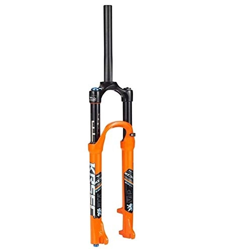 Mountain Bike Fork : BaiHogi Mountain Bike Suspension Fork 26 / 27.5 / 29 Inch Travel 120mm Air Fork Damping Adjustment Straight Bicycle QR Hand Control 1650g Bicycle Assembly Accessories (Color : Gold, Size : 27.5in)