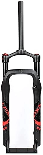 Mountain Bike Fork : Beach Bike Fat Fork 20" 26 Inch, Travel 120MM Aluminum-Alloy Air Fork for 20 / 26 Inch - 4.0" Tire fork bicycle, Red, 26in