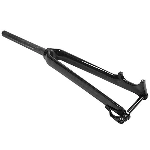 Mountain Bike Fork : Bediffer Carbon Fibre Cycling Front Fork 3K Bike Front Fork Straight Pipe for for Mountain Bick