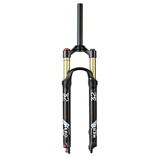 Mountain Bike Fork : BESTSL 26 27.5 29 inch MTB Air Shock Fork, Bicycle Suspension Fork Mountain Bike Front Fork with Damping Adjustment, Travel 120mm 9mm Quick Release HL / RL, Straight Hand, 26