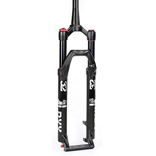 Mountain Bike Fork : BESTSL 27.5 / 29" Air Pressure Bicycle Shock Absorber Forks Mountain Bicycle Suspension Forks Aluminum Alloy MTB Air Fork Suspension with Damping Adjustment, Tapered Manual(A), 27.5