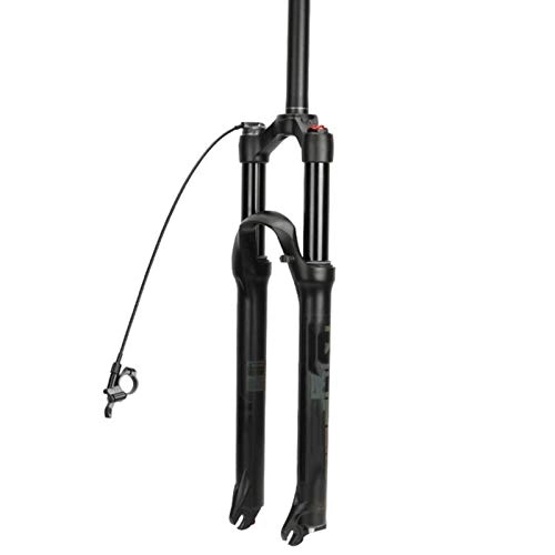 Mountain Bike Fork : Bewinch Mountain Bicycle Suspension Forks, 26 / 27.5 / 29 Inch MTB Bike Front Fork with Damping Adjust Air Pressure, Straight Tube, 100Mm Travel 28.6Mm, Remote, 26in