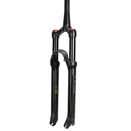 Mountain Bike Fork : Bewinch Mountain Bicycle Suspension Forks, 26 / 27.5 / 29 Inch MTB Bike Front Fork with Damping Adjust Air Pressure, Straight Tube (Cone Tube), Shoulder Control 100Mm Travel 28.6Mm, Cone pipe, 26in