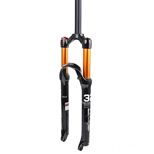 Mountain Bike Fork : Bewinch Mountain Bicycle Suspension Forks, 26 / 27.5 / 29 Inch MTB Bike Front Fork with Rebound Adjust Straight Tube (Cone Tube), Shoulder Control 100Mm Travel 28.6Mm, Straight pipe, 26in