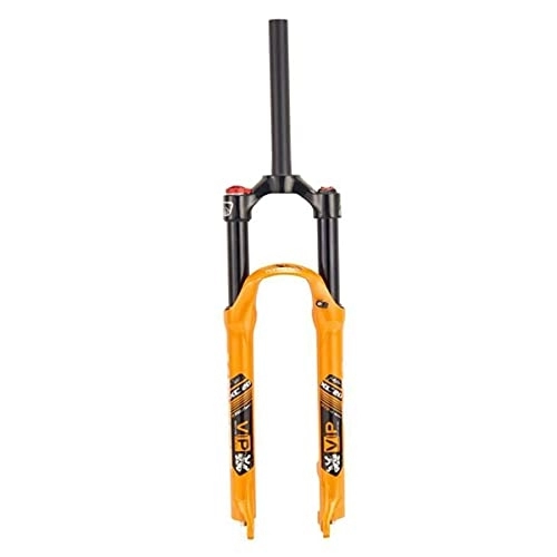 Mountain Bike Fork : BEZARA 26 / 27.5 / 29 Air MTB Suspension Fork, Rebound Adjust Straight Tube 28.6mm QR 9mm Travel 120mm Manual / Crown Lockout Mountain Bike Forks, Ultralight Gas Shock XC Bicycle(Size:29IN, Color:Orange)