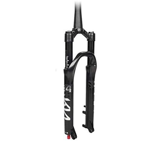 Mountain Bike Fork : Bicycle 26 / 27.5 / 29inch Suspension Front Fork, Mountain Bike Shock Absorber Magnesium Alloy Air Forks Tapered Steerer (Color : Black, Size : 29)