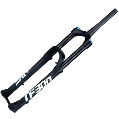 Mountain Bike Fork : Bicycle Air Suspension Fork Tapered Tube 1-1 / 2'' Mountain Bike Front Forks 27.5 29 Inch Shock Absorber Travel 140 160 180 Thru Axle 15×110mm Damping (Color : Black-29inch, Size : 180MM TRAVEL)