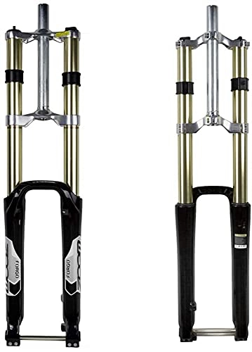 Mountain Bike Fork : Bicycle Fork 680DH Downhill Mountain Bike Air Fork Downhill Oil Brake 20mm Suspension Front Fork Travel Cycling Fork (Size : 27.5inch)