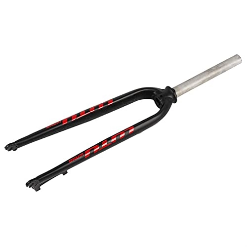 Mountain Bike Fork : Bicycle Fork Bicycle Hard Fork 27.5 Inch Mountain Bike Hard Fork 29 Inch Ultra Light Aluminum Alloy Front Fork (Color : Black-red (26 / 27.5 / 29 inch))