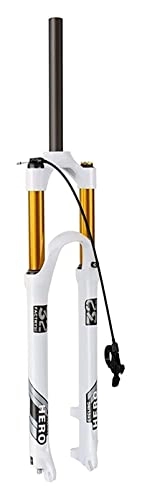 Mountain Bike Fork : Bicycle Fork Bike Rack 26 / 27.5 / 29 Inch Mountain Bike Fork, Magnesium Alloy Air Supension Front Fork, 9mm Axle, Disc Brake, Remote Lockout 100mm Travel Suspension Fork (Color : 1, Size : 26inch)
