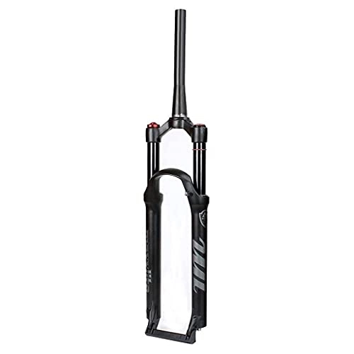 Mountain Bike Fork : Bicycle Fork Mountain Bike Front Fork Suspension 26 27.5 29 Inch, Downhill Cycling Mtb Shock Absorber Air Fork - Black (Color : Tapered Hand, Size : 26inch)