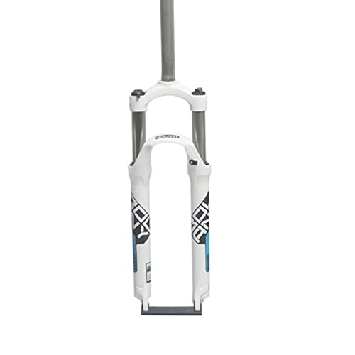 Mountain Bike Fork : Bicycle Fork Mountain Road Bike Front Fork Aluminium Alloy MTB Shock Fork 26 / 27.5 / 29 Inch Cycling Parts Bike Accessories (White, 27.5)