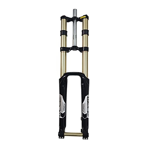 Mountain Bike Fork : Bicycle Fork MTB Air Fork 680DH Downhill MTB Mountain Bike Fork Suspension Damping Bicycle Fork Black White Gold Golden (Color : Black 680DH)
