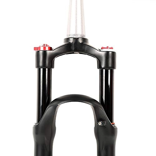 Mountain Bike Fork : Bicycle Frame Set Front Axle Black Inner Tube Shoulder Control Fork Mountain Bike Aluminum-magnesium Alloy Pneumatic Shock Absorber Front Fork Bicycle Accessories ( Color : Black , Size : 27.5Inch )