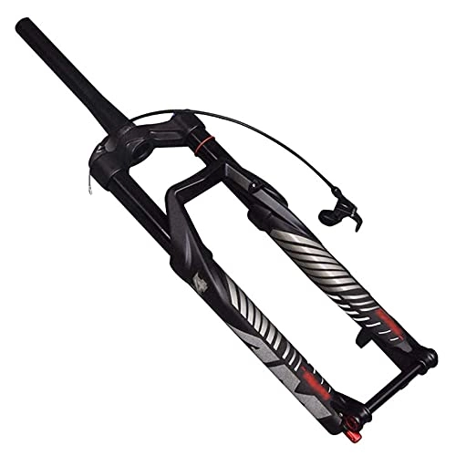 Mountain Bike Fork : Bicycle Front Fork Barrel Shaft Fork Suspension Fork 27.5 Inch Mountain Bike Front Fork 29 Inch Wire Control tapered tube Bicycle Parts, Black RL, 29