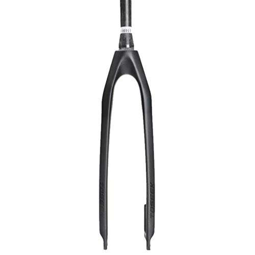 Mountain Bike Fork : Bicycle Front Fork Full Carbon Fork 26 / 27.5 / 29 inch Disc Brake Mountain MTB Fork, 28.6mm Threadless Cone Tube Superlight Mountain Bike Front Forks (Color : Black, Size : 29 inch)