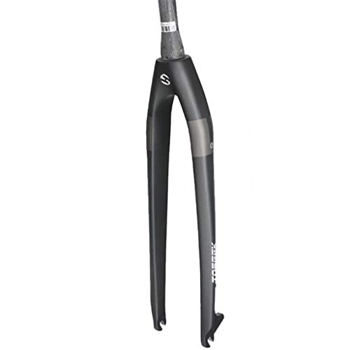Mountain Bike Fork : Bicycle Front Fork MTB Bicycle 26 / 27.5 / 29 inch 3K Matt Full Carbon Fibre Forks Fixed Gear Bike Carbon Forks (Color : Gray, Size : 29 inch)