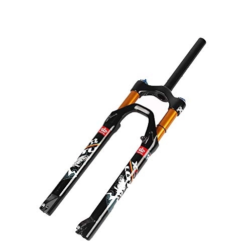 Mountain Bike Fork : Bicycle Front Fork, MTB Bike Front Fork, Suspension Air Fork, Road Shock Absorber Damping Gas Fork, 26 * 27.5 inch Magnesium Alloy Mountain Front Fork