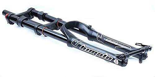 Mountain Bike Fork : Bicycle Front Forks Downhill Fork MTB 26 / 27.5 / 29 Inch Suspension Fork for Mountain Bike Ultralight Air Shock 1-1 / 8" Straight