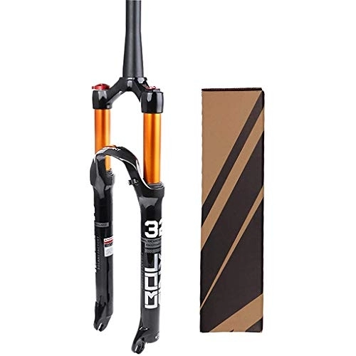 Mountain Bike Fork : Bicycle MTB Suspension Fork 26 / 27.5 / 29 Inches, Straight Tube 1-1 / 8"Shock Absorber Mountain Forks Air Travel 120mm, A-27.5inch
