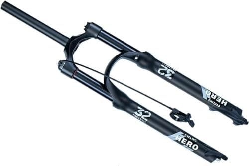 Mountain Bike Fork : bicycle shock absorber fork 26 / 27.5 / 29'' MTB Air Suspension Fork Disc Brake, Mountain Bike Suspension Forks 1-1 / 8 1-1 / 2 Bicycle Front Fork Travel 115mm Air Shock Absorber QR 9mm ( Color : 1-1 / 8" Rl ,