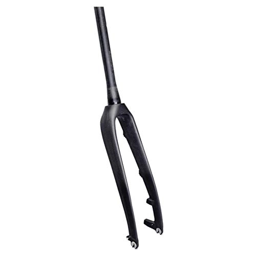 Mountain Bike Fork : Bicycle Suspension Fork 26 Inch Ultralight MTB Full Carbon Fiber Bicycle Fork Rigid Fork Thicken Straight Bicycle Front Fork Disc Brake 1-1 / 8" QR, 26inch