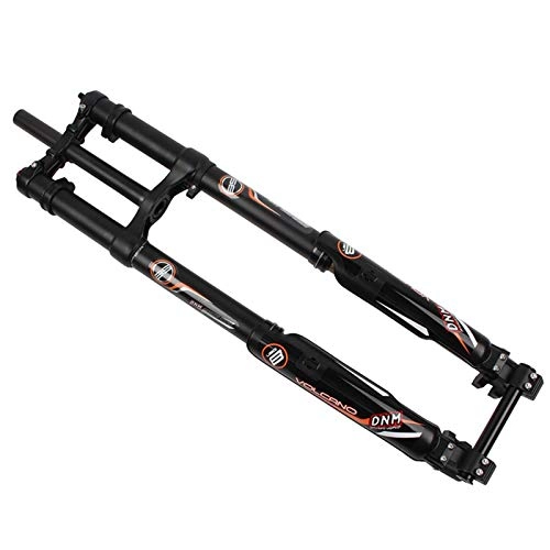Mountain Bike Fork : Bicycle suspension fork 26 v brake MTB Bicycle Fork Supension Air USD-8 DH Downhill Fork DH FR QR Quick Releas Mountain Bike Fork For Bicycle Accessories (Color : Black)