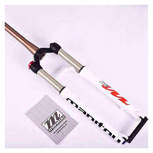 Mountain Bike Fork : Bicycle suspension fork 26 v brake MTB Bike Fork For 26 27.5 29er Mountain Bicycle Fork Oil and Gas Fork Remote Lock Air Damping Suspension Fork (Color : 27.5 cone M30)
