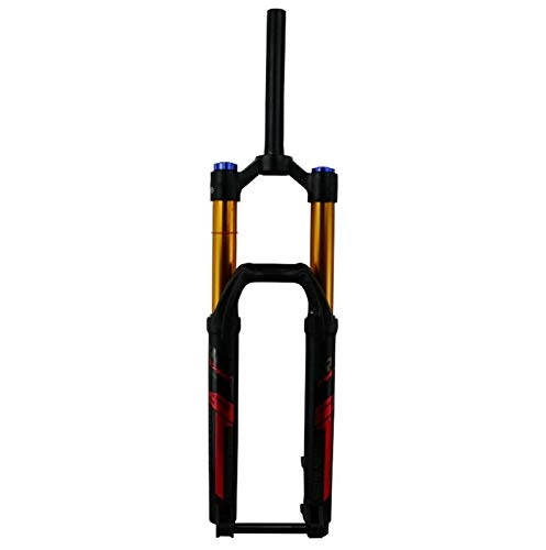 Mountain Bike Fork : Bicycle suspension fork 26 v brake Mtb Bike Fork Mountain Bicycle Suspension Forks 27.5" 29inch ER 1-1 / 8“ 1-1 / 2" 39.8air Resilience Thru Axle15*110 Damping Centrum (Color : 29 red 39.8mm)