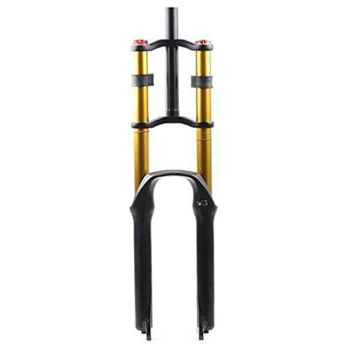 Mountain Bike Fork : Bike Downhill Suspension Fork 26 27.5 29 Inch Straight 1-1 / 8"DH MTB Bicycle Shock Absorber Air Damping Disc Brake Quick Release Axle Through Axle Travel 130mm (Size : 27.5in)