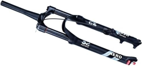 Mountain Bike Fork : bike forks 26 / 27.5 / 29'' Air Shock Absorber With Damping ，Travel 120mm 1-1 / 2 1-1 / 8 MTB Fork Disc Brake Ultralight Mountain Bike Front Fork， QR 9mm ，Aluminum Alloy ( Color : Tapered Rl , Size : 29inch )