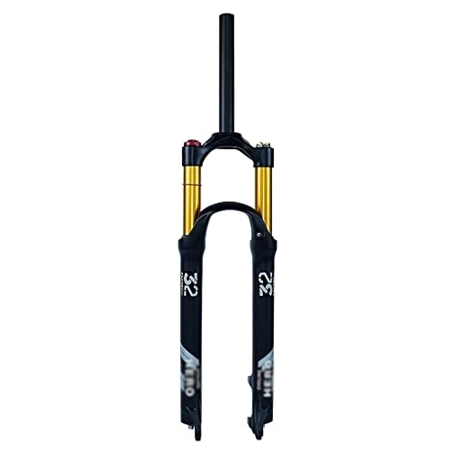 Mountain Bike Fork : Bike Suspension Fork 26 / 27.5 / 29 Inch Air Mountain Fork Suspension MTB Gas Fork 120mm Travel Straight / Tapered Tube Bicycle Front Fork (Color : Straight HL, Size : 27.5")