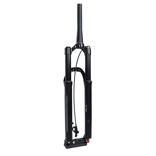 Mountain Bike Fork : Bike Suspension Fork, High Strength Slow Down Impact Mountain Bike Front Fork Aluminum Alloy 140 Stroke Sturdy Stiffness Good Locking Control for Replacement