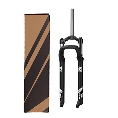 Mountain Bike Fork : Bike Suspension Forks BMX Fat Fork 20 26 Inch 4.0" Tire Bike Suspension Fork Disc Brake 1-1 / 8" for Snow Beach Bike MTB Bicycle QR 9mm Travel 90mm Manual Lock HL 2500g ( Color : Black , Size : 26'' )