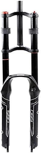 Mountain Bike Fork : Bike Suspension Forks Mountain Bike Downhill Fork 26 27.5 29inch Hydraulic Suspension Fork Rappelling Bicycle Oil Fork With Damping Disc Brake MTB DH / AM / FR 1-1 / 8" 1-1 / 2" QR Travel 135mm, B-Black-29in