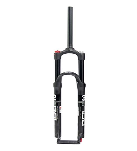 Mountain Bike Fork : BIKERISK MTB bicycle front fork 26 / 27.5 / 29er double air chamber shock absorber front fork air fork, Black, 26