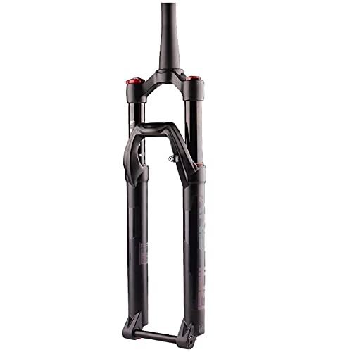 Mountain Bike Fork : Bktmen Bicycle Air Suspension Front Fork Rebound Adjust Tapered Tube 28.6mm QR 15mm Travel 130mm Mountain Bike Forks Aluminum Alloy (Size : 29 inches)